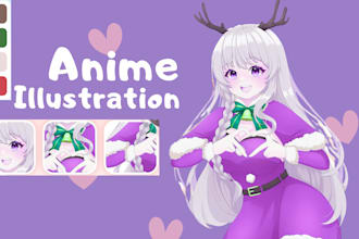 draw original character anime illustration fanart nsfw vtuber art cute chibi pfp
