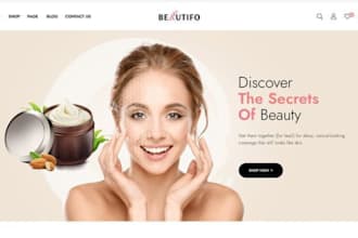 design skincare website beauty salon website spa website hair extension