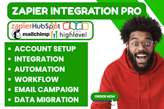zapier integration hubspot crm zoho mailchimp email marketing ghl automation