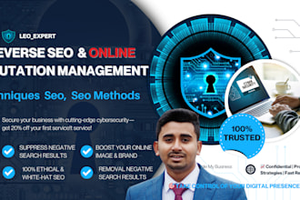 repair your online reputation management and do reverse SEO