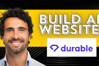 build ai website with durable ai for wocommerce and business