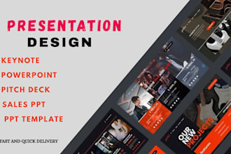 create a custom keynote presentation for business redesign pitch deck conference