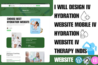 design iv hydration website mobile iv hydration website iv therapy indis website
