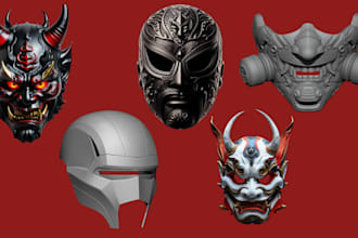 sculpt 3d mask 3d helmet 3d cosplay mask halloween printable mask 3d printing