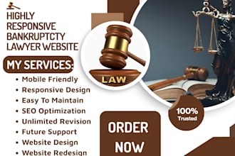 design responsive website for law firm attorney lawyer notary website
