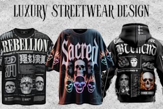 design streetwear merchandise, y2k t shirt mockup