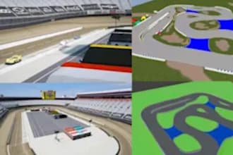 build custom beamng and assetto corsa mods, vehicles, tracks, maps, buildings,