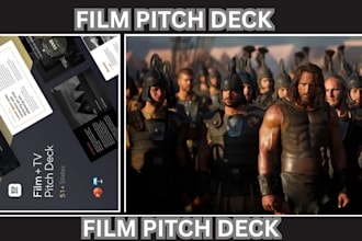 design an investor ready UK USA ca asia movie pitch deck film pitch deck PPT