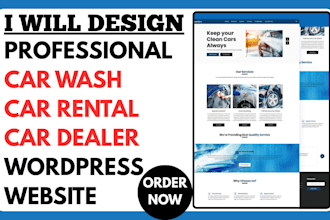 car detailing website car rental website car wash website auto repair website