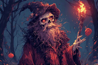 do spooky fantasy horror character