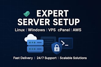 do linux windows AWS vps cpanel server setup for application