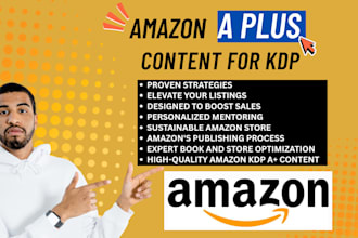 amazon kdp a plus content, amazon mentor, amazon store design