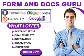 create zoho form formkeep gravityform contact google form integration automation