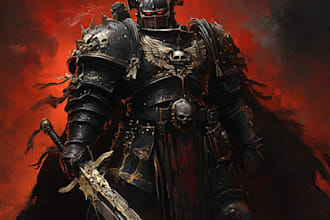 design your star wars, warhammer character illustration