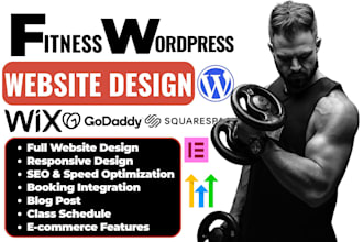 build fitness website for personal trainer yoga coach gym instructor website