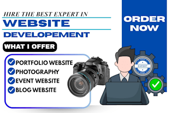 design professional website design for photography portfolio events authors blog