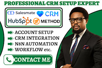 setup method close crm salesmate automation hubspot crm salesforce integration