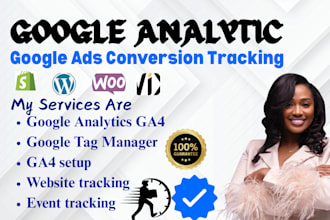 setup google analytics 4, ga4 ecommerce tracking, ads conversion tracking by GTM