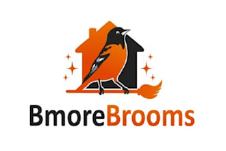 design beautiful brooms cleaning company logo