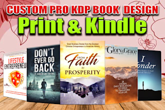 design ebook cover, kindle cover, book cover design , paperback design
