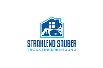 design modern sparkling clean dry ice cleaning logo