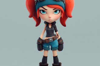 create stylized and realistic 3d characters for your game