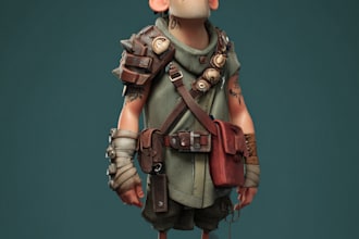create 3d realistic character model 3d metahuman character