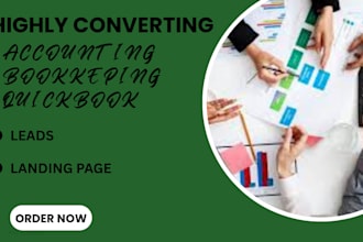 generate bookkeeping leads accounting quickbooks business loan cpa landing page