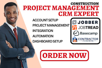 setup jobtread jobber project management basecamp contractor foreman integration