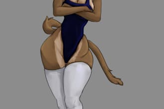 draw a furry sfw and nsfw art