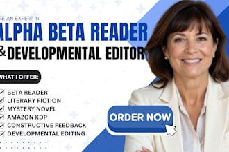 alpha beta read and developmental edit literary speculative fiction mystery