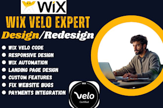 custom wix velo code wix velo wix website redesign wix studio website