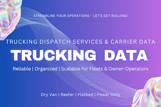 provide trucking data leads