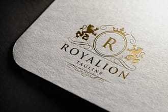 do elegant royal logo design luxury, vintage, crown,and monogram
