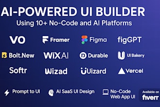 ui v0 vercel ui bakery durable framer ai bolt new figma figgpt wix ai wized