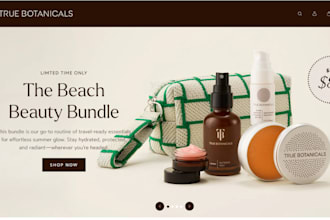 design skincare shopify store cosmetics store skincare website beauty website