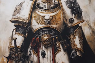 make an your warhammer 40k character art