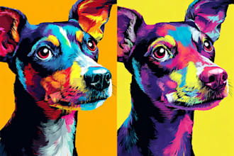 make pop art pet colorful