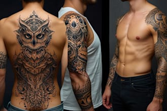 create custom tattoo design, tattoo sleeve