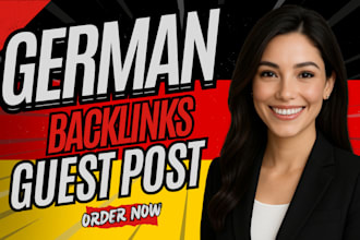 create high quality german bckl1nks, german seo backl1nks for german guest post