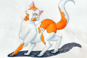 draw cartoon pictures of your cats or cat characters