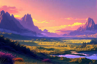 design detailed fantasy landscapes and environment