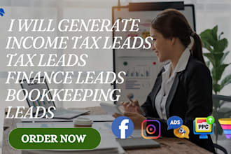 income tax leads tax leads finance leads bookkeeping leads