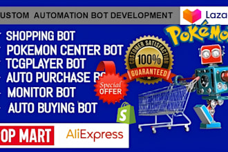 build shopify auto purchase checkout bot for tiktok shop instacart shein vinted