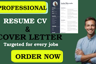 create professional resume for international jobs