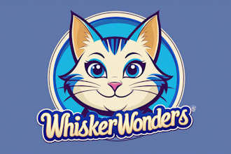 design cat mascot logo within new concepts