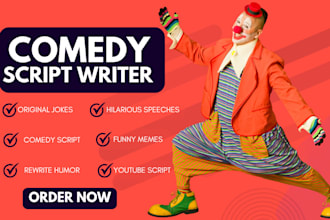hilarious comedy script, funny jokes, memes, or add humor to your comedy script