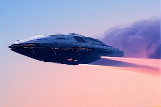 do design a spaceship, sci fi illustration and sci fi art