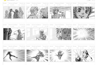 create storyboards for 2usd per panel
