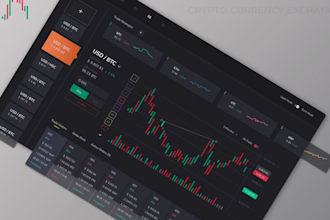 design and develop crypto exchange, exchange website, crypto website